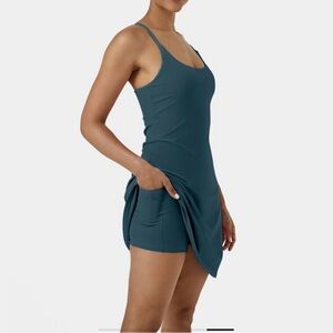 Halara Cloudful everyday dress with shorts and bra attached